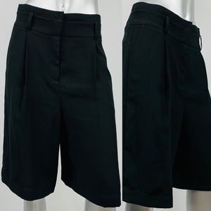Halogen Shorts 2 Black Pleated Front High Rise New
